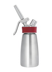 Isi North America Brushed Stainless Steel Gourmet Cream Whipper with Chargers, Silver