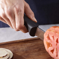 Paderno 25cm Wavy Blade Slicer Knife, Silver/Black