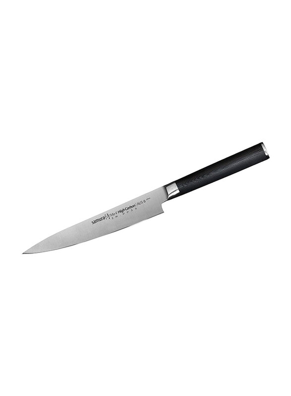 

Samura 6-inch MO-V Professional Utility Knife, Silver/Black