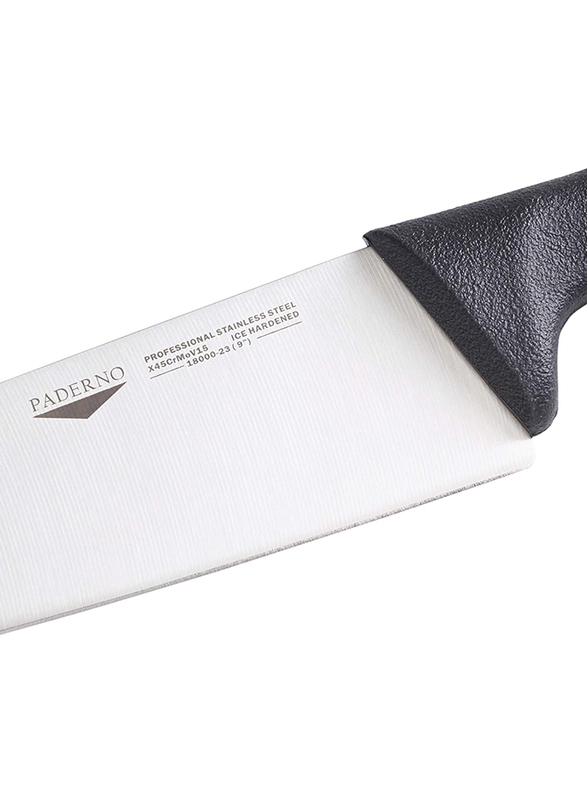 Paderno 23cm Cook's Knife, Silver/Black