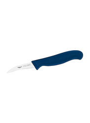 Paderno 7cm Bent Paring Knife, Silver/Blue