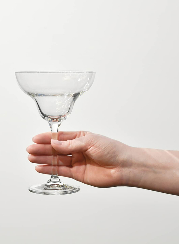 Krosno 270ml 6-Piece Set Margarita Cocktail Glasses, Transparent