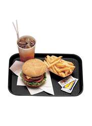 Cambro Rectangular Polypropylene Fast Food Tray, Black
