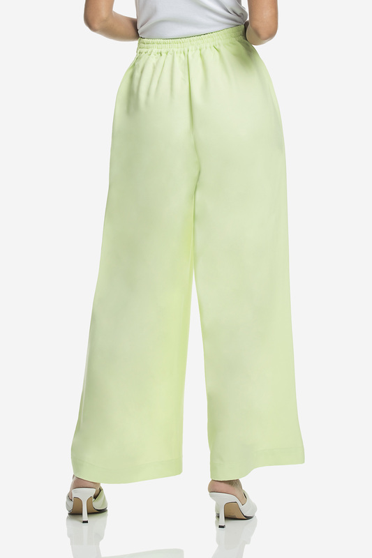 Kayfi Green Wide Leg Trousers, 16 UK, Green