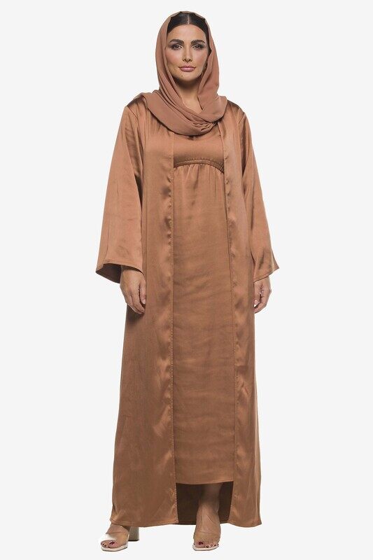 

Kayfi.com Kayfi Brown Bell Sleeve Abaya, 14 UK, Brown