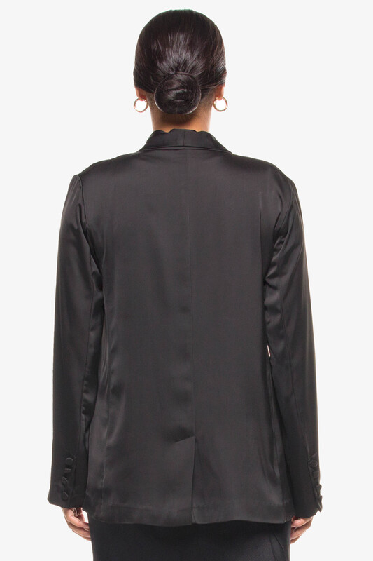 Black Shawl Collar Blazer, 14 UK, Black