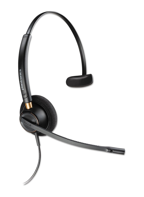 Plantronics Encore Pro HW510 Wired Over-Ear Noise Cancelling Headset, Black