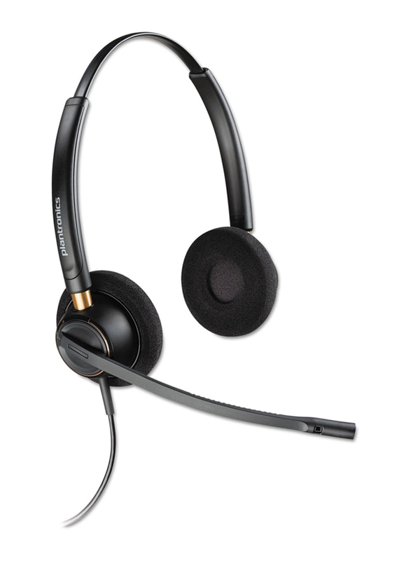 Plantronics Encore Pro HW520 Wired Over-Ear Headphones, Black