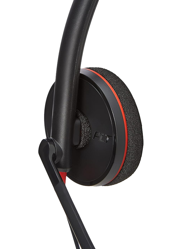 Plantronics Blackwire C3210 Wired Over-Ear Noise Cancelling Headset, Black