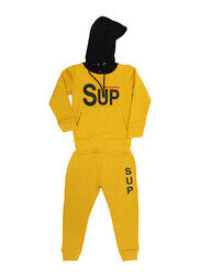 Aura Kids Hoodie Sweatshirt & Jogger Sweatpants Set, Yellow