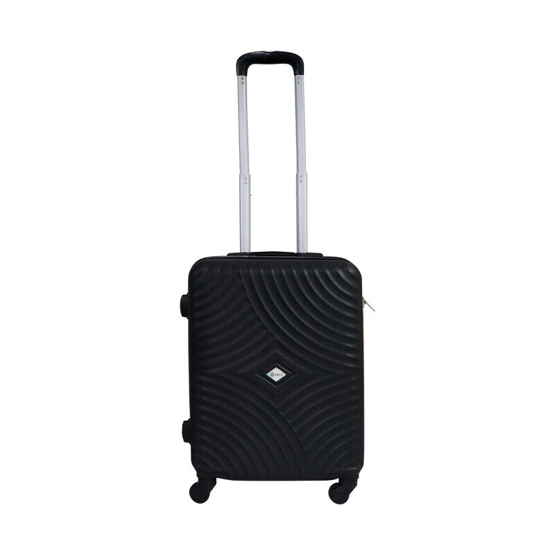 

Generic Black Fiber Hard Shell Spinner Wheels Trolley Luggage, 20 Inches