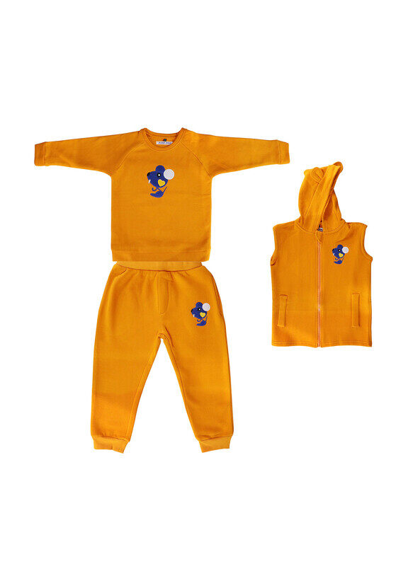 

Aura Kids Hoodie Shirt Sweatshirt & Jogger Sweatpants Set, Orange