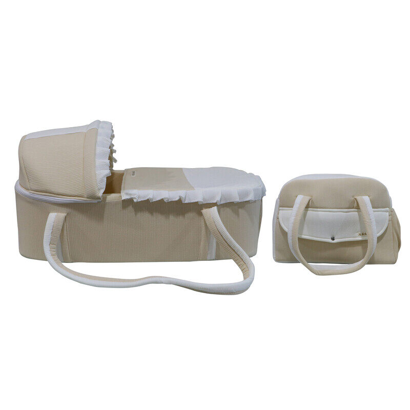 

AURA KIDS 3 Pieces Baby Bassinet Set, Yellow