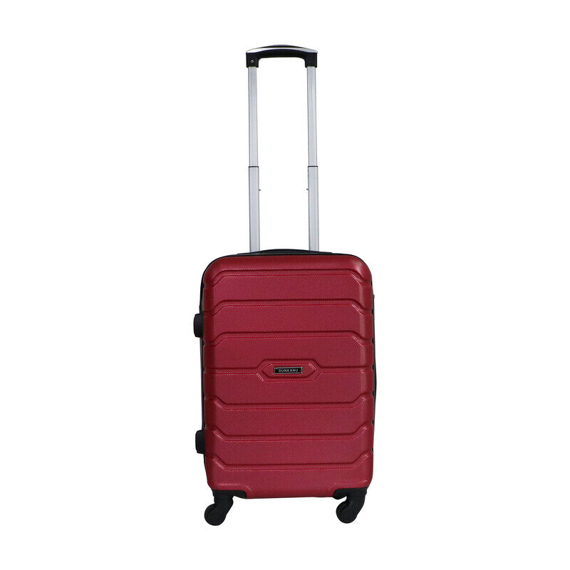

Generic Maroon Fiber Hard Shell Spinner Wheels Trolley Luggage, 20 Inches