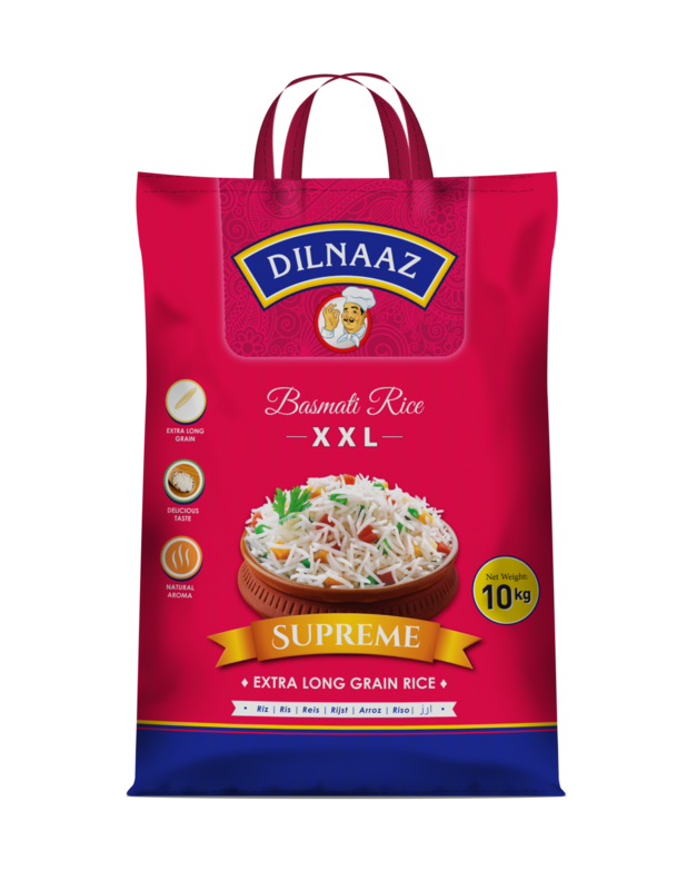 

DILNAAZ Supreme Basmati Rice, 1 x 10 KG