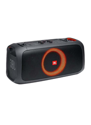 JBL Portable Party Speaker with Built-In Lights & Wireless Mic, Black