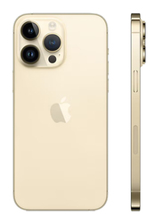 Apple iPhone 14 Pro Max 256GB Gold, With FaceTime, 6GB RAM, 5G, Dual SIM, International Version Smartphone