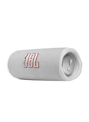 JBL Flip 6 Portable IP67 Waterproof Speaker, White