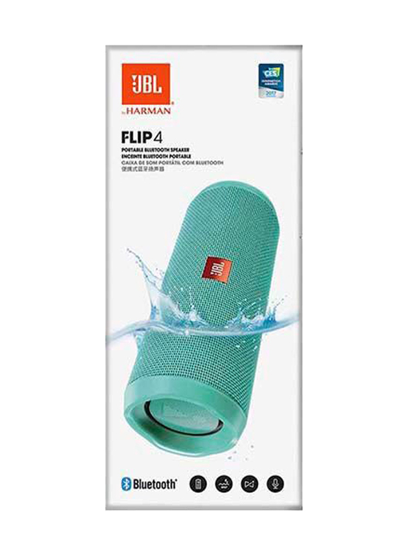 JBL Flip 5 Portable IP67 Waterproof Speaker, Teal