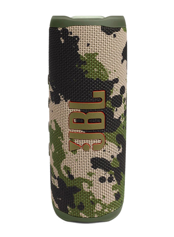 JBL Flip 6 Portable IP67 Waterproof Speaker, Squad Camouflage