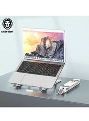 Green Lion Foldable Laptop Stand, White