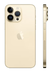 Apple iPhone 14 Pro 128GB Gold, With FaceTime, 6GB RAM, 5G, Dual SIM, International Version Smartphone