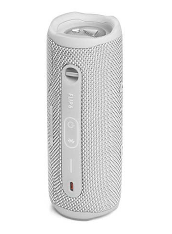 JBL Flip 6 Portable IP67 Waterproof Speaker, White