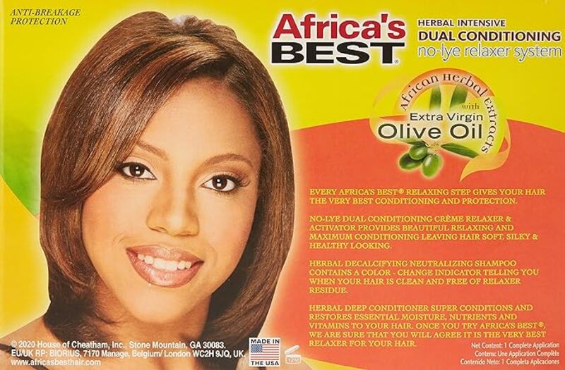 Africa's Best Herbal Intensive Dual Conditioning No-Lye Relaxer System Regular