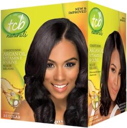 Tcb Naturals Olive Oil No Lye Relaxer Kit, Regular