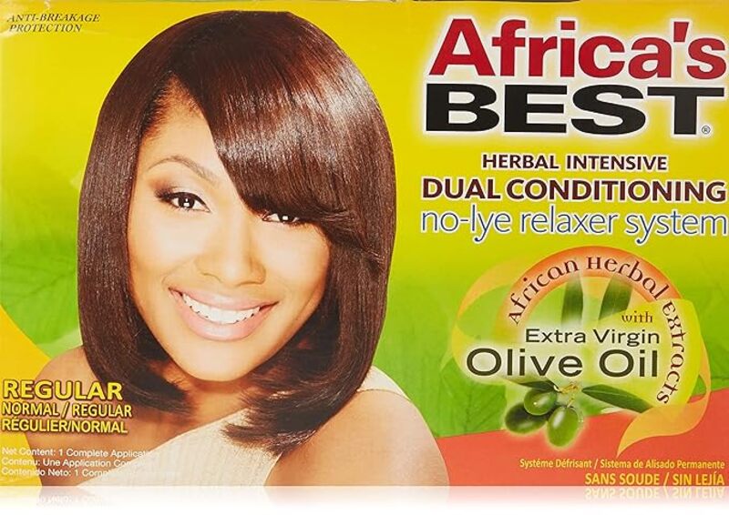 Africa's Best Herbal Intensive Dual Conditioning No-Lye Relaxer System Regular