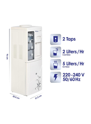 Super General Top Load Hot and Cold Water Dispenser with Cup Holder, 420W, SGL-1171, White