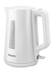 Philips 1.7L Electric Plastic Kettle, 2200W, HD9318/01, White