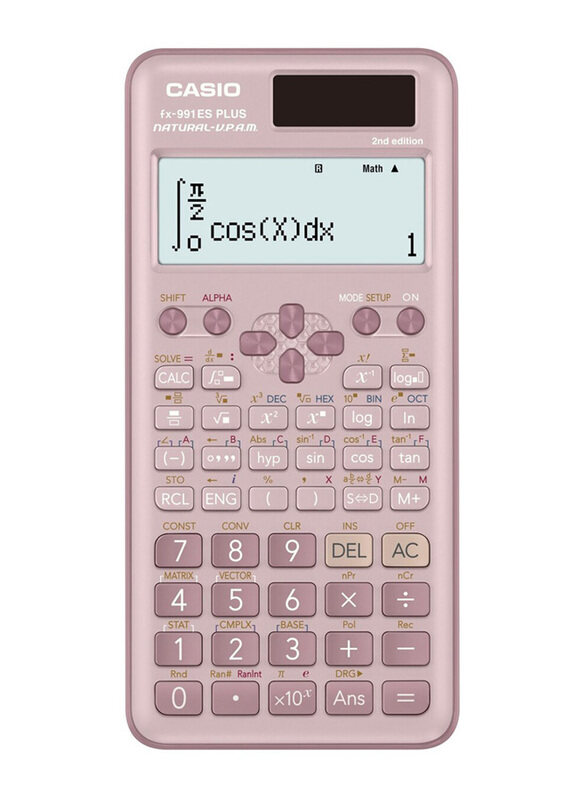 

Casio 2nd Edition Scientific Calculator, FX-991ES Plus, Pink