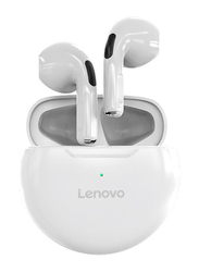 Lenovo HT38 True Wireless In-Ear Earbuds with Touch Control, White