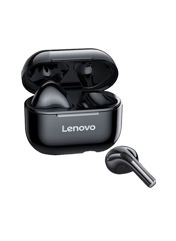 Lenovo LP40 Bluetooth In-Ear Dual Stereo Bass Touch Control Life Waterproof Earphones, Black