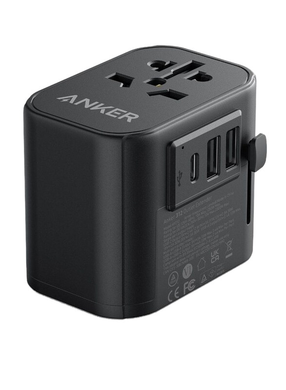 

Anker 30W Power Extend Travel Adapter Wall Charger, Black