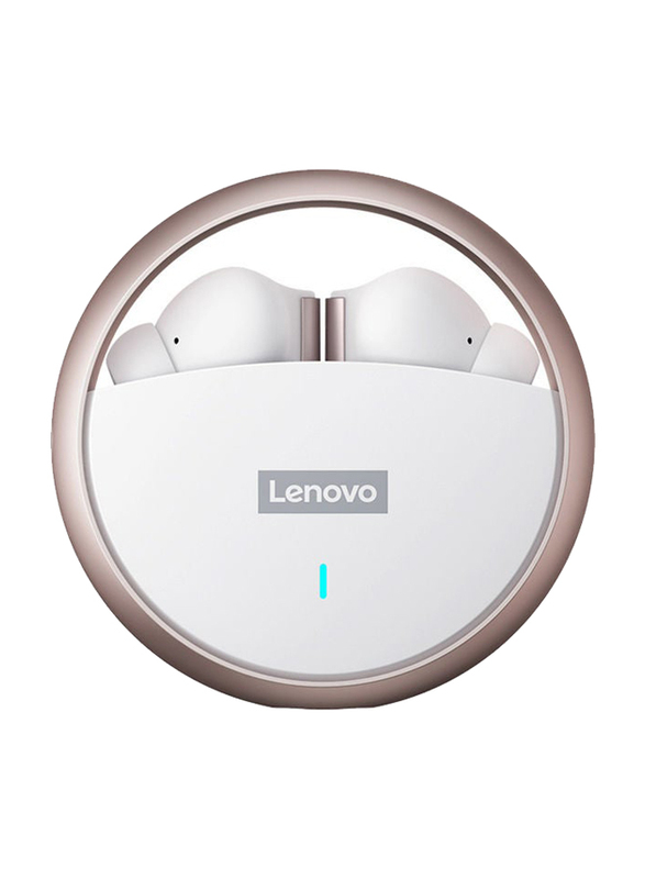 Lenovo LP60 True Wireless In-Ear Earbuds, White