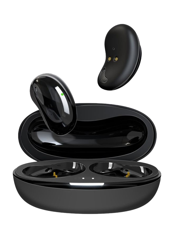 Promate True Wireless In-Ear Mini-Size 4 Ear Buds with Noise Cancelling Mics 33H Playtime & Touch Control, Black