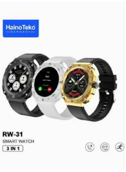Haino Teko 3 In 1 Smartwatch With 3 Dial Cases & 2 Straps, Multicolour