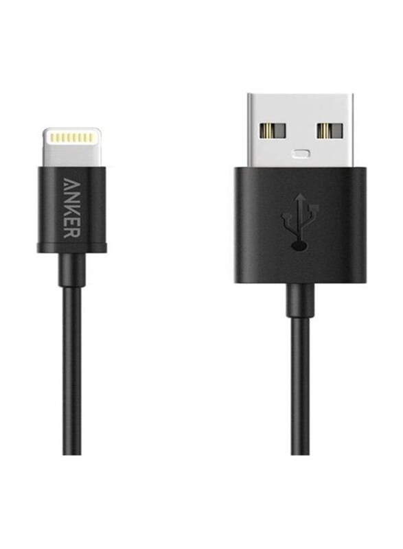 

Anker One Size Lightning Round Cable, USB A Male to Lightning for Apple iPhones Devices, Black