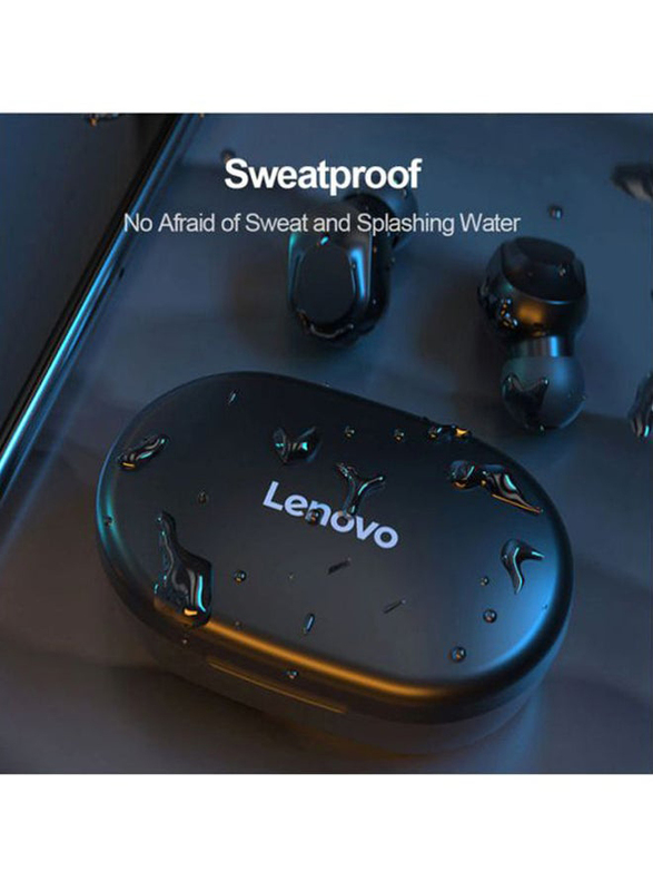 Lenovo XT91 True Wireless In-Ear Earbuds with Mic, Black