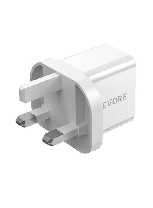 Levore 25W UK Wall Charger, White