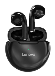 Lenovo HT38-BLACK Bluetooth In-Ear Mini Portable 9D Stereo Waterproof Sport Earbuds with Mic, Black