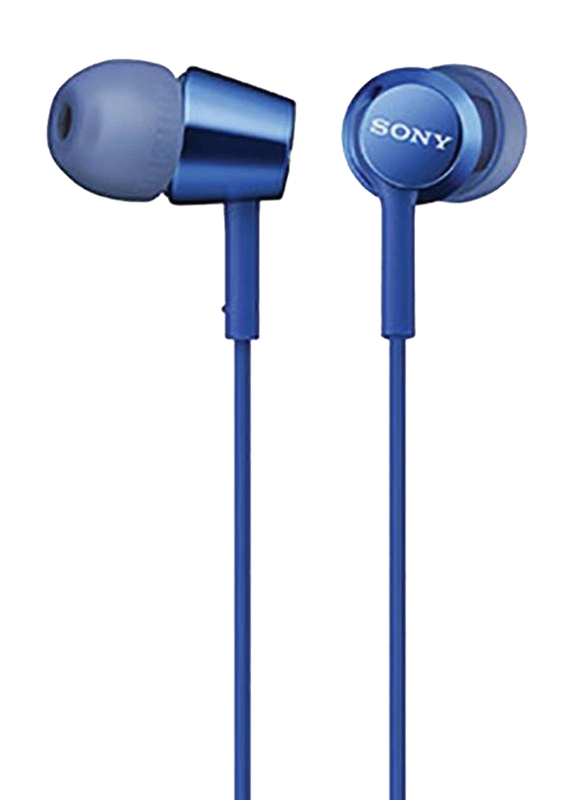 Sony Wired In-Ear Headphones, EX155, Blue
