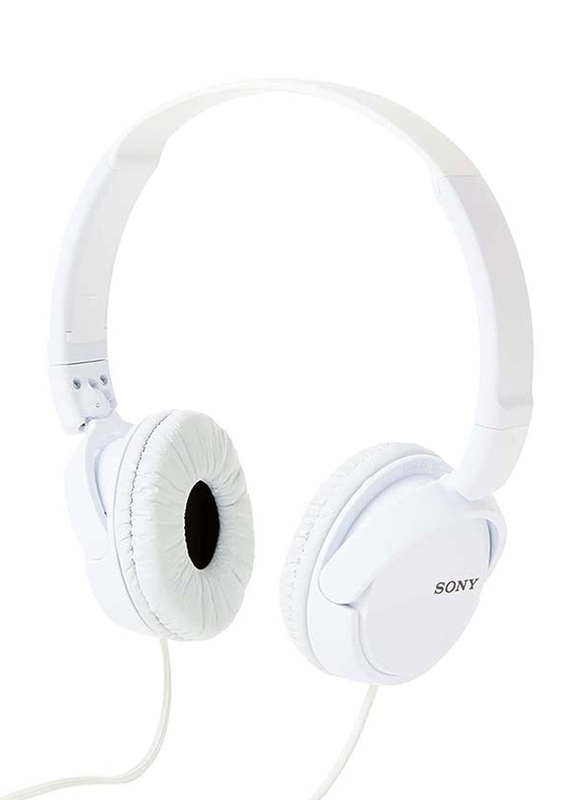 Sony Foldable Over-Ear Headphone, ZX110, White/Grey