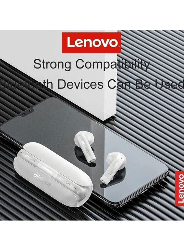 

Lenovo Thinkplus TW60 True Wireless In-Ear Earbuds with Touch Control, White