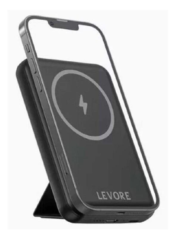 Levore 5000mAh Wireless Magsafe Powerbank LP411, Black