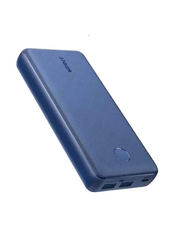 Anker 20000mAh PowerCore II Portable Charger with Dual USB Ports, PowerIQ 2.0 Fast Charging Power Bank for iPhone/Samsung & More, Blue