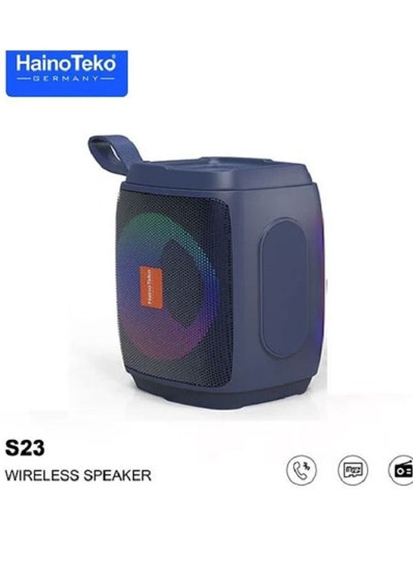 Haino Teko S23 Portable Wireless Bluetooth Speaker, Blue