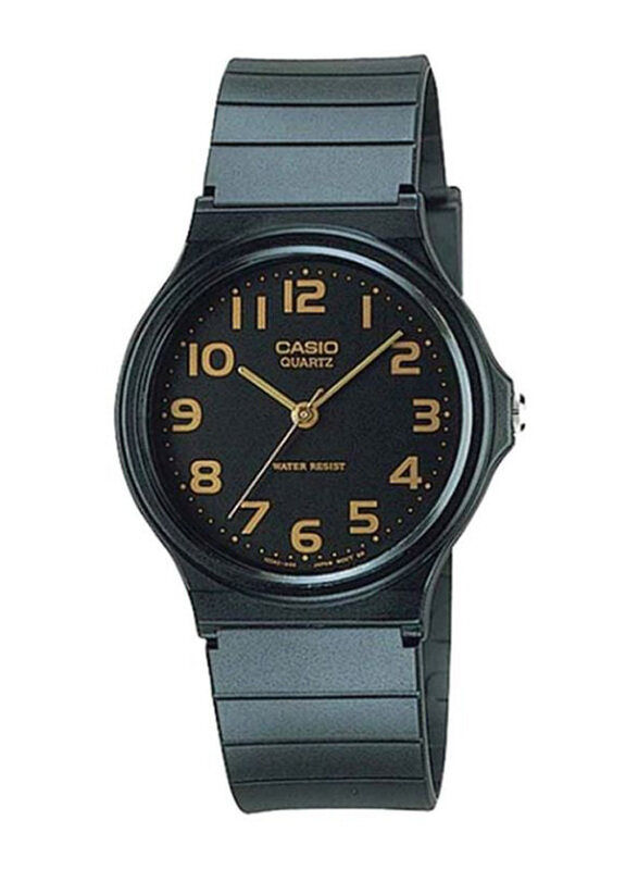 

Casio Analog Watch for Men with Resin, Water Resistant, MQ-24-1B2LDF, Black